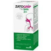 Przeziębienie i grypa - ZatoGrip Kids 3+, syrop dla dzieci, smak malinowy, 120 ml - miniaturka - grafika 1