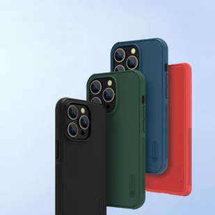 Nillkin Super Frosted Shield Pro etui iPhone 14 Pro Max pokrowiec na tył plecki czerwony - Etui i futerały do telefonów - miniaturka - grafika 7