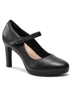 Półbuty damskie - Clarks Półbuty Ambyr Shine 261577844 Czarny - miniaturka - grafika 1