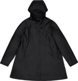 Rains damski płaszcz przeciwdeszczowy A-LINE W JACKET W3 18050 01 BLACK S - Kurtki i kamizelki sportowe damskie - miniaturka - grafika 1