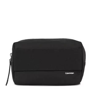 Kosmetyczka Calvin Klein Wide Strap Nylon Washbag K60K611093 Ck Black BAX - Kosmetyczki, organizery i kuferki - miniaturka - grafika 1
