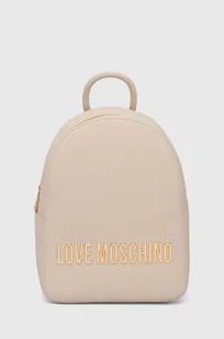 Love Moschino plecak damski kolor beżowy mały z aplikacją JC4193PP1LKD0000 - Plecaki - miniaturka - grafika 1