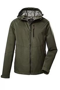 Killtec Męska kurtka softshell / kurtka outdoorowa z kapturem KOS 84 MN SFTSHLL JCKT; ciemnooliwkowa, XXL, 39142-000 - Kurtki męskie - miniaturka - grafika 1