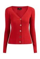 Swetry damskie - nascita Damski kardigan 11025470-NA03, czerwony, XL/XXL, czerwony, XL-XXL - miniaturka - grafika 1