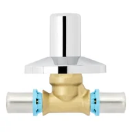 Łączniki, trójniki, kształtki - Zawór PEX odcinający podtynkowy 16 mm EQUATION - miniaturka - grafika 1