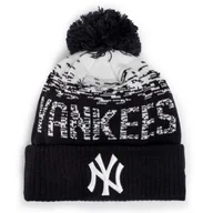 Czapki męskie - Czapka New Era Mlb Sport Knit Neyy 80536115 Granatowy - miniaturka - grafika 1