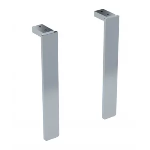 GEBERIT 500.199.21.1 Selnova Square Zestaw nóg 2szt, H20.2cm, chrom błyszczący - Zawiasy, okucia i inne akcesoria - miniaturka - grafika 1
