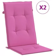 Poduszki na krzesła - Poduszki na krzesła ogrodowe, 2 szt., różowe, 120x - miniaturka - grafika 1