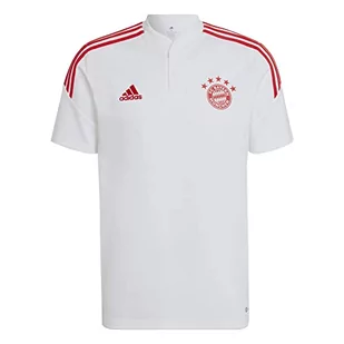 adidas Męska koszulka polo FCB TR Polo, biała, XS - Koszulki męskie - miniaturka - grafika 1