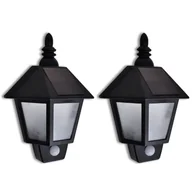 Lampy ogrodowe - Vida Ścienna lampa solarna z sensorem ruch x 2 V-270518 - miniaturka - grafika 1
