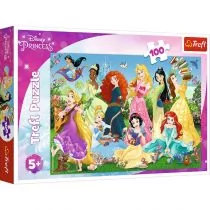 Trefl Puzzle 100 elementów. Princess. Czarujące księżniczki - Puzzle - miniaturka - grafika 1