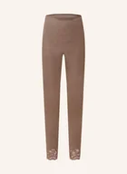 Legginsy - Mey Legginsy Rekreacyjne Z Serii Wool Love Z Wełny Merino Z Dodatkiem Jedwabiu beige - miniaturka - grafika 1