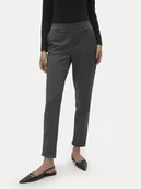Spodnie damskie - Vero Moda Chinosy Maya 10225280 Szary Regular Fit - miniaturka - grafika 1