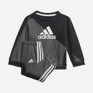 Dres sportowy dla chłopców Adidas I Bos Jog FT GM8977 80 cm Czarny (4062065376267) - Dresy i komplety dla chłopców - miniaturka - grafika 1