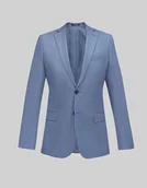 Marynarki męskie - marynarka do zestawu lido niebieski slim fit - miniaturka - grafika 1