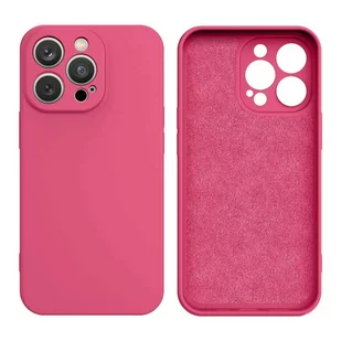 Hurtel Silicone case etui iPhone 13 Pro Max silikonowy pokrowiec fuksja - Etui i futerały do telefonów - miniaturka - grafika 1