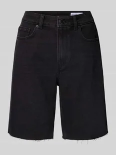 Szorty jeansowe o kroju regular fit z mieszanki bawełny model ‘CLEO’ - Spodenki damskie - miniaturka - grafika 1