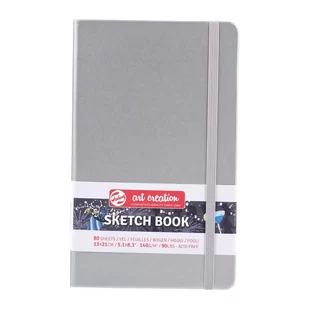 Szkicownik Shiny Silver 140G 80K 13X21Cm Talens - Podobrazia, bloki, papiery - miniaturka - grafika 1