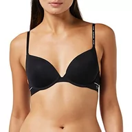 Biustonosze - Calvin Klein Push Up Plunge Biustonosz o kroju plunge Kobiety, Black, 75D - miniaturka - grafika 1