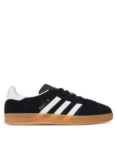 adidas Sneakersy Gazelle Indoor JQ8701 Czarny - Buty dla dziewczynek - miniaturka - grafika 1