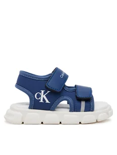 Calvin Klein Jeans Sandały V1B2-83020-1591 Niebieski - Buty dla chłopców - miniaturka - grafika 1