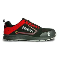 Biuro i firma OUTLET - Sparco Lekkie buty ochronne Cup S1P Albert czarne/czerwone rozmiar 40 - miniaturka - grafika 1