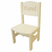 Zestawy mebli dla dzieci - KRZESEŁKO DLA MALUCHA PEŁNE + GRAWER Z IMIENIEM - miniaturka - grafika 1