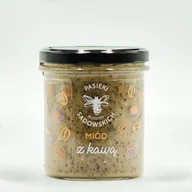 Miód - Pasieki Rodziny Sadowskich Miód z kawą 430g - miniaturka - grafika 1
