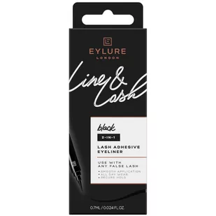 EYLURE - Line & Lash - Lash Adhesive Eyeliner - 2-in-1 - Klej do rzęs w pisaku i eyeliner 2 w 1 - Czarny - 0,7 ml - Sztuczne rzęsy i akcesoria - miniaturka - grafika 1