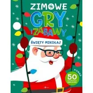 Kolorowanki, wyklejanki - Zimowe gry i zabawy Święty Mikołaj - miniaturka - grafika 1