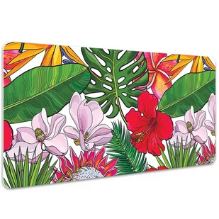 Podkładka na biurko Barwne kwiaty 100x50 cm - Podkładki na biurko - miniaturka - grafika 1