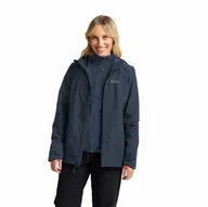 Kurtki damskie - Damska kurtka Jack Wolfskin MOONRISE 3IN1 JKT W midnight sky - XS - miniaturka - grafika 1