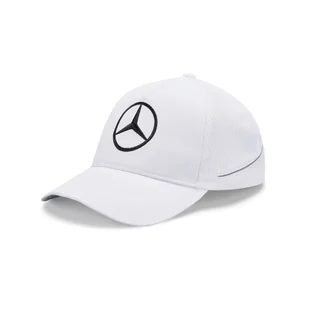 Czapka męska baseballowa biała Team Mercedes AMG F1 2022 - Odzież do sportów motorowych - miniaturka - grafika 1
