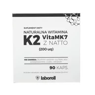 Witaminy i minerały - Laborell Witamina K2 Vita Mk7 Z Natto (200Uq) 90 Kapsułek - Suplement Diety Wyprodukowano W Polsce - miniaturka - grafika 1
