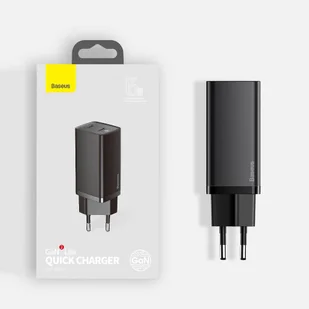 Baseus GaN2 Lite szybka ładowarka 2x USB Typ C 65 W Power Delivery 3.0 Quick Charge 4+ SCP FCP AFC biały (CCGAN2L-E02) - Ładowarki do telefonów - miniaturka - grafika 16