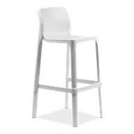 Fotele i krzesła ogrodowe - Hoker Nardi NET STOOL Bianco - miniaturka - grafika 1