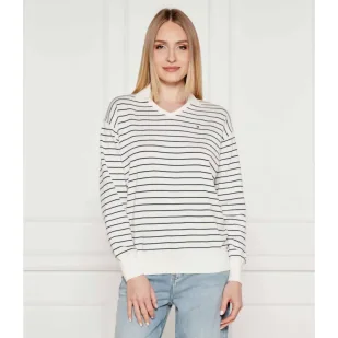 Tommy Hilfiger Polo Loose fit - Swetry damskie - miniaturka - grafika 1
