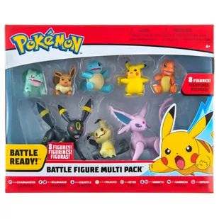 POKEMON Pokemon Figurki Bitewne Zestaw Bulbasaur Squirtle Pikachu Eevee W6 0184 0000046299 - Figurki dla dzieci - miniaturka - grafika 2