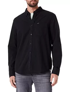 Koszule męskie - Lee Męska koszula zapinana na guziki, czarny, XL - grafika 1