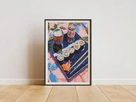 Obrazy i zdjęcia na płótnie - Plakat - Pyszne sushi - miniaturka - grafika 1
