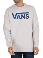 Bluzy męskie - Vans Męska bluza Drop V Crew-b, biały Heather, L - miniaturka - grafika 1