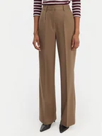 Spodnie damskie - Tommy Hilfiger Spodnie materiałowe Timeless WW0WW48801 Beżowy Wide Leg - miniaturka - grafika 1