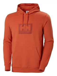 Bluzy męskie - Helly Hansen Bluza "Box" w kolorze pomarańczowym - grafika 1