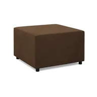 Pufy i podnóżki - Pufa do salonu, podnóżek, Neo Mikrofaza, 71x71x40 cm, brązowy - miniaturka - grafika 1
