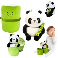 Maskotki i pluszaki - Pluszowa Maskotka Panda w Futerale BAMBUSA 2w1 PRZYTULANKA MIŚ PRZYJACIEL - miniaturka - grafika 1