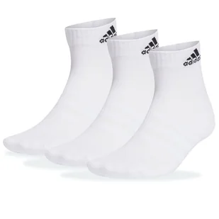 Skarpety adidas Sportswear Cushioned Sportswear Ankle Socks 3 Pairs HT3441 - białe - Skarpetki męskie - miniaturka - grafika 1