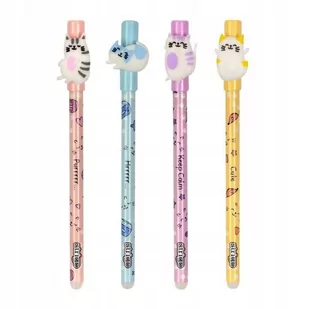 Długopis Wymazywalny Ze Skuwką Lazy Cats Strigo - Pióra kulkowe - miniaturka - grafika 1