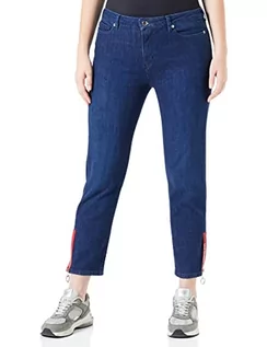 Spodnie damskie - Love Moschino Damskie spodnie na co dzień, niebieski, 33 - grafika 1