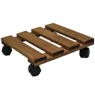 Donice - PODEST PODSTAWKA DREWNIANA POD KWIATEK DONICĘ DONICZKĘ NA KÓŁKACH SOLIDNA - miniaturka - grafika 1