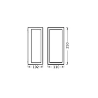 Lampy ogrodowe - OSRAM Kinkiet zewnętrzny ENDURA CLASSIC RADO, możliwość ściemniania, aluminiowy / szary / cynkowy, aluminium, nowoczesny - miniaturka - grafika 1